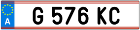 Trailer License Plate